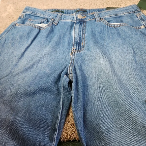 Wild Fable Women's Mid Rise Wide Leg Cargo Baggy Pants Medium Wash Size 2/31" - Picture 10 of 16